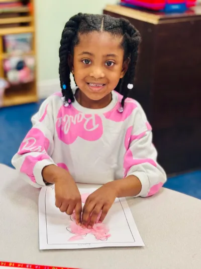 Child at Little Heaven Daycare